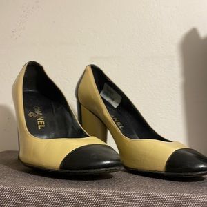 Authentic CHANEL 2 tone pumps